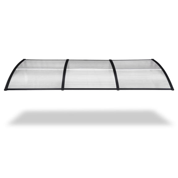 Yescom 38"X117" Window Awning Door Canopy Polycarbonate Anti-UV30  Cover Outdoor Rain Snow Protection Patio White Board