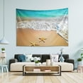 thumbnail image 5 of Seaside Beach Tapestry Wall Hanging Tapestries Happy Colorful Hippie Psychedelic Art Polyester Carpet Wall Decorative for Living Room Bedroom 60x51inch Home Decor Gifts, 5 of 7