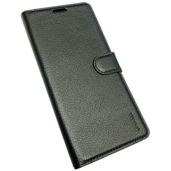 Devia Leather Flip Wallet Case Cover for Samsung Galaxy Note 9 (Black)