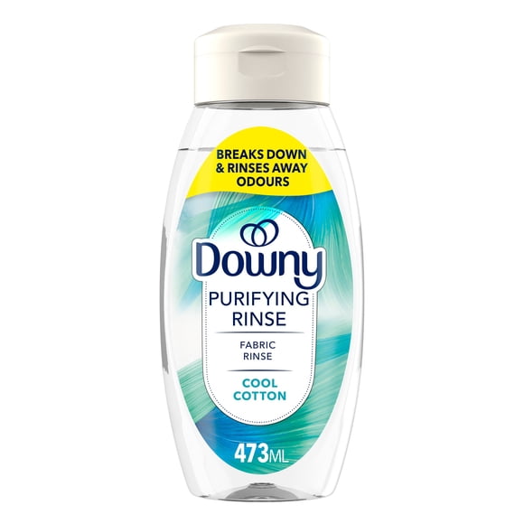 Downy Purifying Rinse Laundry Odour Remover, Cool Cotton Scent, Fabric Softener and Laundry Odour Removal Rinse, Fights Odours at the source, HE Compatible 23WL
