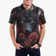 thumbnail image 1 of Balery Rose Full Moon Black Wolf Camisa Polo de Hombre con Estampado, de Manga Corta y Tejido Medio, Camisa Tipo Golf Polo-X-Large, 1 of 6