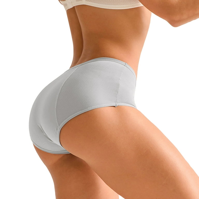 Entyinea Women's Brief Underwear Microfiber Smooth Stretch Brief Panty A XL
