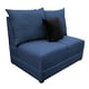 thumbnail image 1 of Love Seat El Bazar Store Orlando Azul marino Tela Lino nacional, Sillon 2 plazas, Modular, 1 of 5