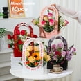 thumbnail image 4 of 10 Pcs Multi-Color Bouquet Box, Paper Flower Boxes with Handles for Wedding & Valentine’s Day, Floral Gift Box for Arrangements & Party Decor, 4 of 9
