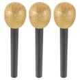 thumbnail image 1 of MOVTOTOP Simulation Prop Microphone 3Pcs Glitter Microphone For Themed Parties, 1 of 7