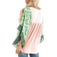 thumbnail image 3 of Womens Chunky Turtleneck Pullover Sweater Asymmetric Hem Cowl Neck Fleece Tops, 3 of 5
