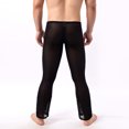 thumbnail image 5 of Mens Underwear Men's Mesh Home Wide Leg Flared Pants Sexy Breathable Casual Trousers, 5 of 9