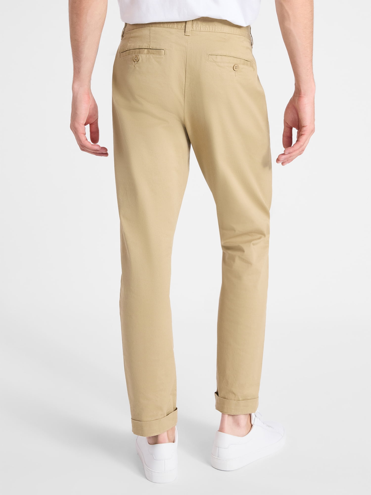 Free Assembly Men's Straight Tapered Fit Chino Pants, Sizes 29-42