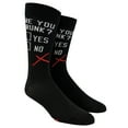 thumbnail image 2 of Men's Are You Drunk Socks Funny Beer Drinking Party Checklist Graphic Novelty Footwear, 2 of 7