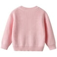 thumbnail image 3 of VNKIDY Girls Sweaters Toddlers Kids Soft Warm Knitted Long Sleeve Creneck Pullover With Handmade Embroidery Cozy Winter Fall Casual For Kids Relaxed Fit Knitwear, 3 of 7
