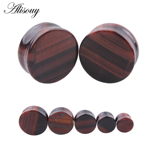 1 unidad de tapones para los oídos de piedra, calibres, pendientes para mujeres y hombres, tapón para los oídos, túnel de carne, Piercing expansor, expansor de oreja, Piercing para el cuerpo, joyería Tan Jianjun unisex
