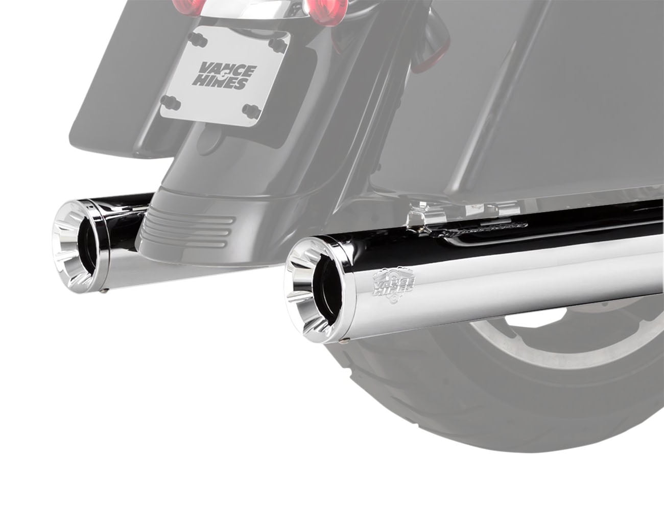 Vance & Hines 4" Eliminator 400 SlipOn Muffler Chrome (16714