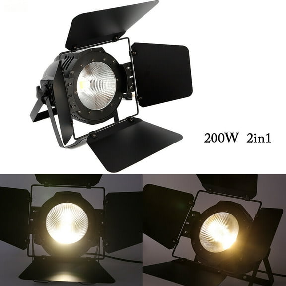 200W COB LED Stage Light DMX Stage Par Light Cool/Warm White Light DJ Lighting