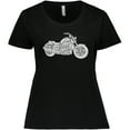 thumbnail image 3 of Inktastic Distressed Motorcycle Women's Plus Size T-Shirt, 3 of 5