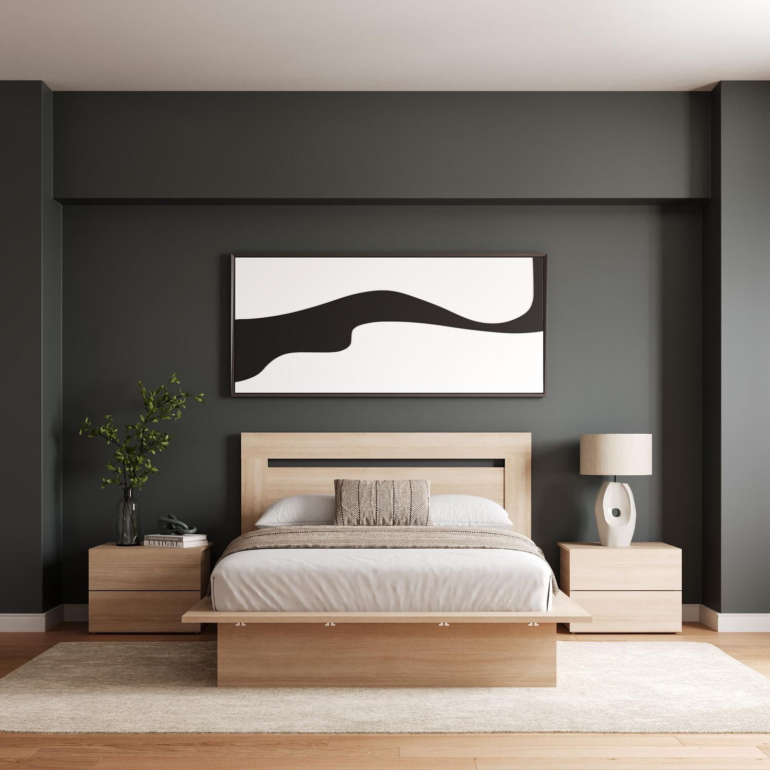 Nexera Malibu Ensemble de chambre à coucher 4 pièces