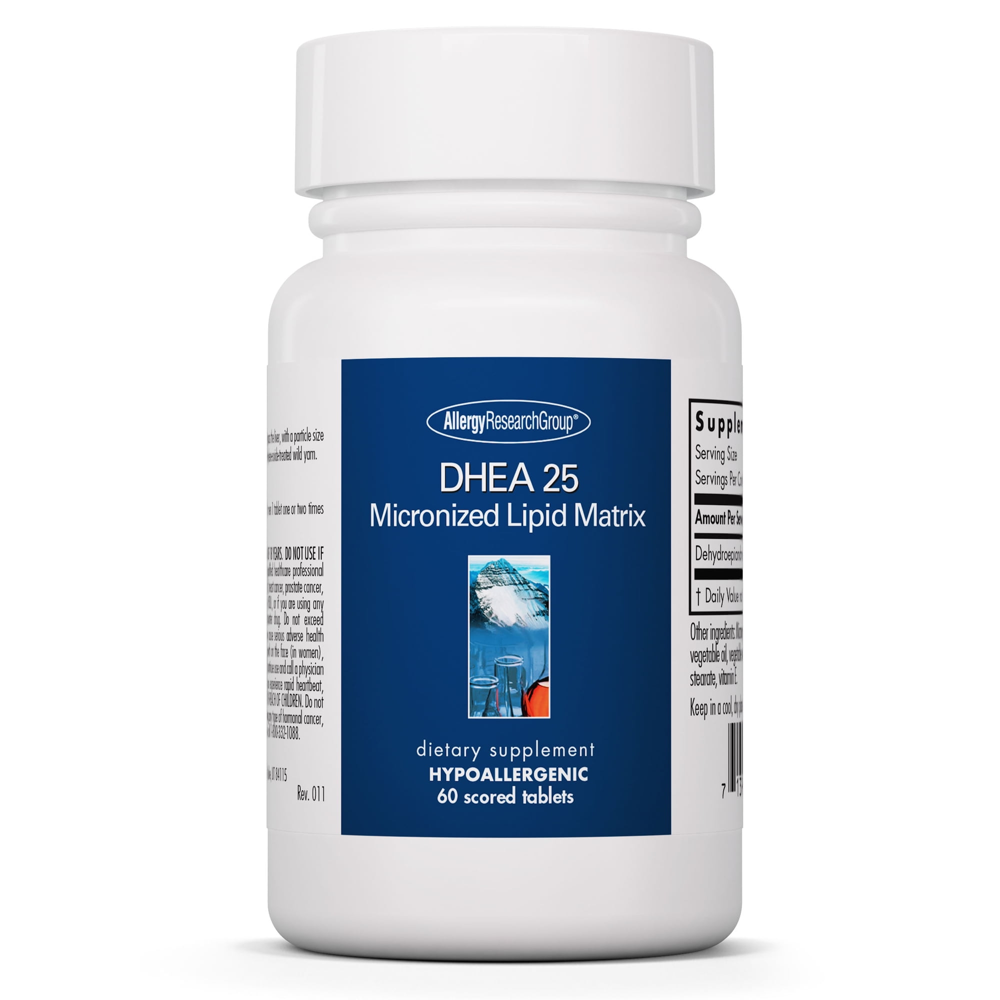 Allergy Research Group DHEA 25 mg Micronized, Hormone Support