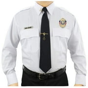 First Class Polycotton Long Sleeve Uniform Shirt - White - L