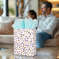thumbnail image 7 of 12Pcs Blue Metallic Gold Foil Polka Dot Diamond Paper Gift Bags Bulk with Tissue for Man, 10X12.5X4 in, Large Favor Bag with handle for Father's Day, Birthday, Holiday, Party Goodie Bag, 7 of 7