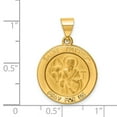 thumbnail image 2 of 14K Yellow Gold Charm Pendant 22 mm 19 Polished And Satin St. Matthew Medal, 2 of 3