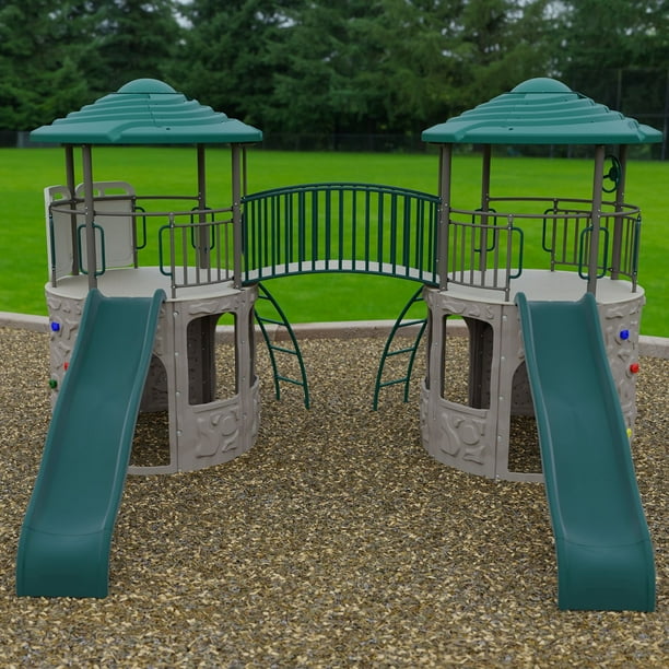 Outdoor Playset Lifetime Double Slide Playset Lifetime Double