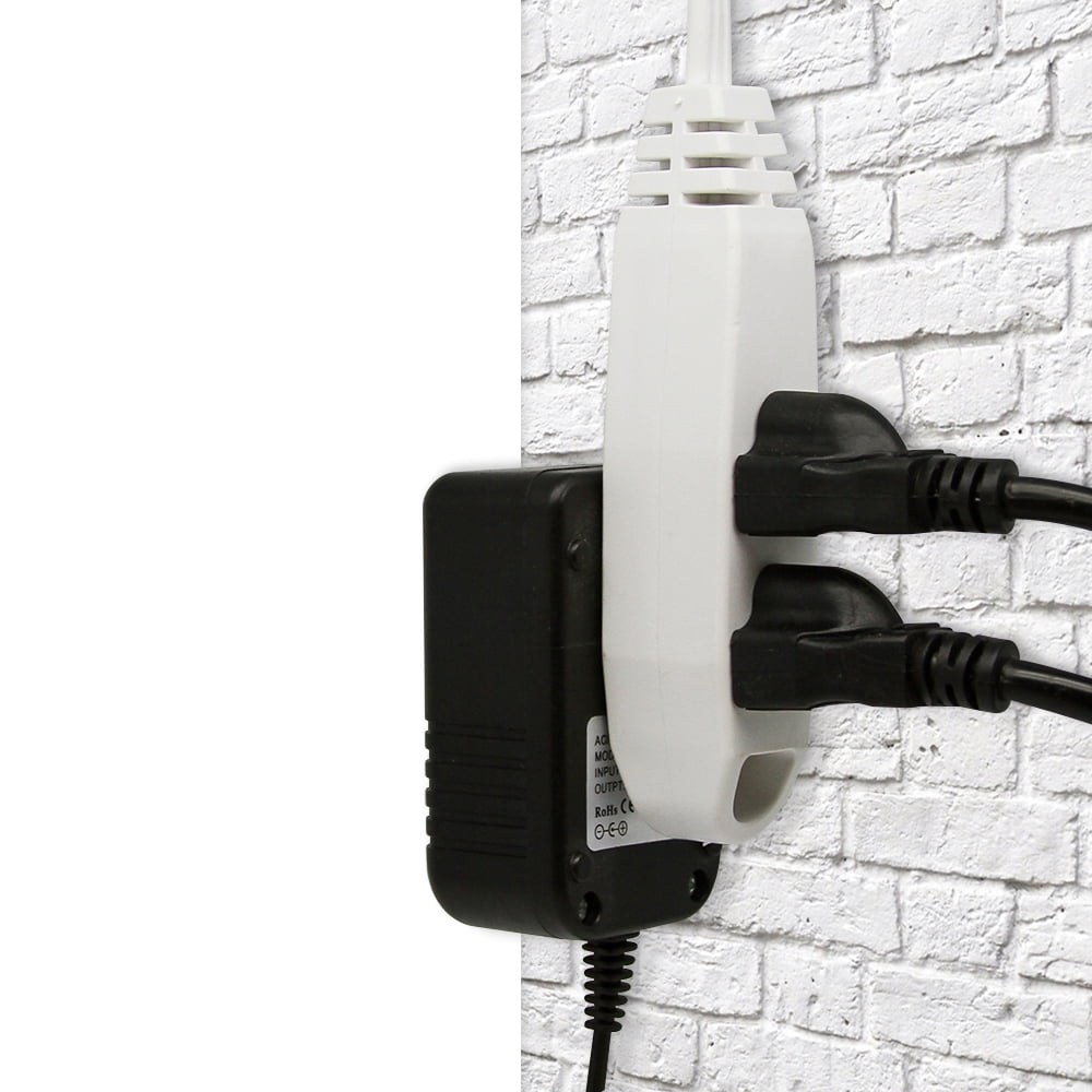 Kasonic Extension Cord, 50 Feet 3 Outlet 3 Wire Grounded White Cord, 13 Amp 125 V 1625 Watts