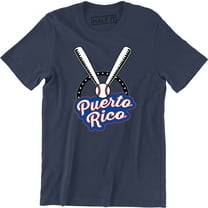 Puerto Rico With Baseball Image PR T-Shirt