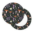 thumbnail image 7 of Uemuo Mushrooms Pattern Round Bar Stool Seat Covers Washable Stool Cushion Slipcover Elastic Bar Chair Covers-12 inch, 7 of 7
