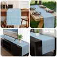 thumbnail image 6 of Light Blue Table Runner 36 Inches,Short Dining Table Runners Dresser Scarves,Farmhouse Vintage Blue Solid Color Modern Kitchen Coffee Tablerunner for Tabletop Party Birthday Holiday Wedding 13"x36", 6 of 8