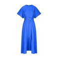 thumbnail image 7 of Kmdttou Dresses for Women Plus Size Plain Solid Color Fashionable Round Neck Short Sleeve Dress, 7 of 7