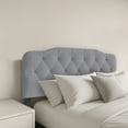 thumbnail image 5 of Home Design Angela Queen Button-Tufted Upholstered Headboard with Adjustable Height and Foam Padding, Grey, Easy assembly, 5 of 7