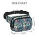 thumbnail image 4 of Fotbe Colorful Flowers Cangurera Cuadrada con Estampado de Doble Capa, Bolsa de Cintura Ajustable Mini para Hombres y Mujeres, 4 of 9