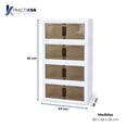 thumbnail image 4 of Zapatero Organizador Plástico Moderno 4Niveles Mueble Repisa, 4 of 5