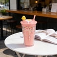 thumbnail image 5 of 1pack Ice Cream-Shaped Cups with Straws, Holds 14 oz, BPA Free Plastic, Birthday Party Supplies, Multi-Color, 5 of 12