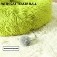 thumbnail image 5 of PureCasa Thick Soft Dog Cat Bed for Winter, Plush Fluffy Cotton Pet Bed Kennel, Comfort Cushion Sleeping Pad for Small Cats Dogs, Solid Color Modern Decor, Triangle, 1 Pack, M 20"x20", Green, 5 of 5