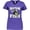 Purple, variant on Inktastic Born to Fish Women's V-Neck T-Shirt