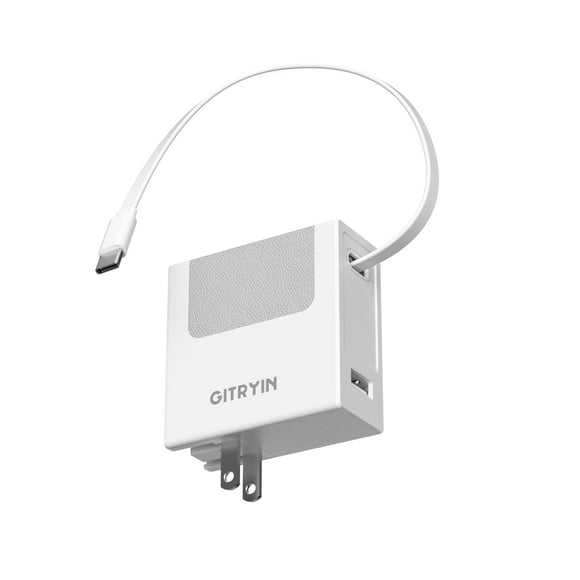 Cargador de teléfono portátil Block Gitryin de 40 W con cable tipo C