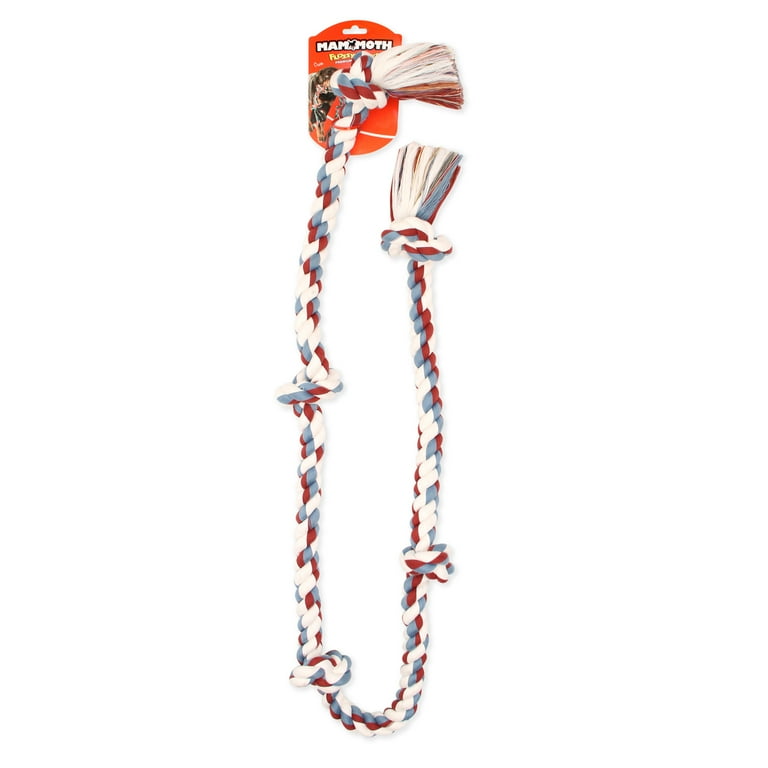 MAMMOTH FLOSSY CHEWS COLOR 5 KNOT ROPE TUG MAMMOTH FLOSSY CHEWS COLOR 5 KNOT ROPE TUG
