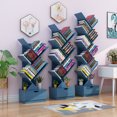 thumbnail image 1 of Estantería de almacenamiento para libros, estantería de suelo para estudiantes, con forma de árbol, económica, sencilla, pequeña, con cajón de almacenamiento, 1 of 5
