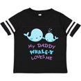 thumbnail image 3 of Inktastic My Daddy Whale-y Loves Me Boys or Girls Toddler T-Shirt, 3 of 5