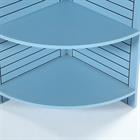 Demi Bonn 70.8" Corner Shelf, 5-tier Narrow Corner Bookcase Plant Corner Display Etagere for Small Spaces, Bedroom, Living Room, Blue