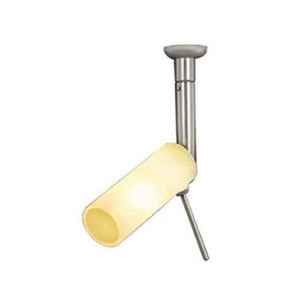1 Light Monorail Quick Adapt Low Voltage Spot Light, Satin Nickel Finish