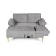thumbnail image 4 of Sala Modular Reversible De Velvet Gris Claro Modelo Sergey, 4 of 11