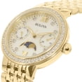 thumbnail image 2 of Women's Diamond 98R224 Gold Stainless-Steel Quartz Watch, 2 of 3