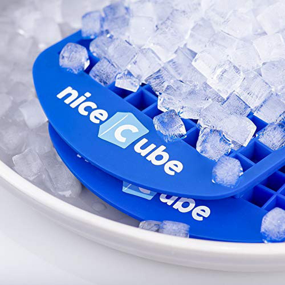 Mini Ice Cube Trays with 160 Small Silicon Cube Molds - 1 Pair (Blue a –  kitchengrabs