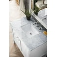thumbnail image 4 of James Martin Furniture E445-V36-GW-3CAR 36 in. Addison Single Vanity Cabinet with Doors & 3 CM Carrara White Top, Glossy White, 4 of 4