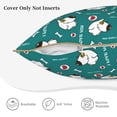 thumbnail image 5 of Haiem Love Dog Print Velvet Soft Solid Decorative Square Throw Pillow Covers Set with Elegant Piping Christmas Cushion Case for Sofa Bedroom Car-20"x20", 5 of 8
