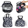 thumbnail image 2 of Pioneer Flower Floral Print Pattern Drawstring Lunch Bag Women - Drawstring Lunch Bag Insulated for Work Office - Stain-Resistant Large Lunchbags for Women with Multi-Pockets, 2 of 6
