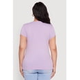 thumbnail image 5 of Womens Plus Size Basic Crew Neck Tee, 5 of 5