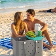 thumbnail image 6 of geerera Beach Bag Organizer Tray with Multislot Cup Holders, Extra Capacity Storage Tray for Beach Tote, Outdoor Picnic Beach Camping Accessory, 6 of 6