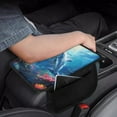 thumbnail image 4 of Yuyamidu Dolphin Center Console Cover for Car Sedan Van Cute Automoblie Armrest Cover Accessories Blue Car Seat Box Cover Protector with Storage Pockets, 4 of 7